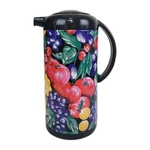 Vintage 1 Quart beverage container fruit and floral pattern. ~Fast Shipping~